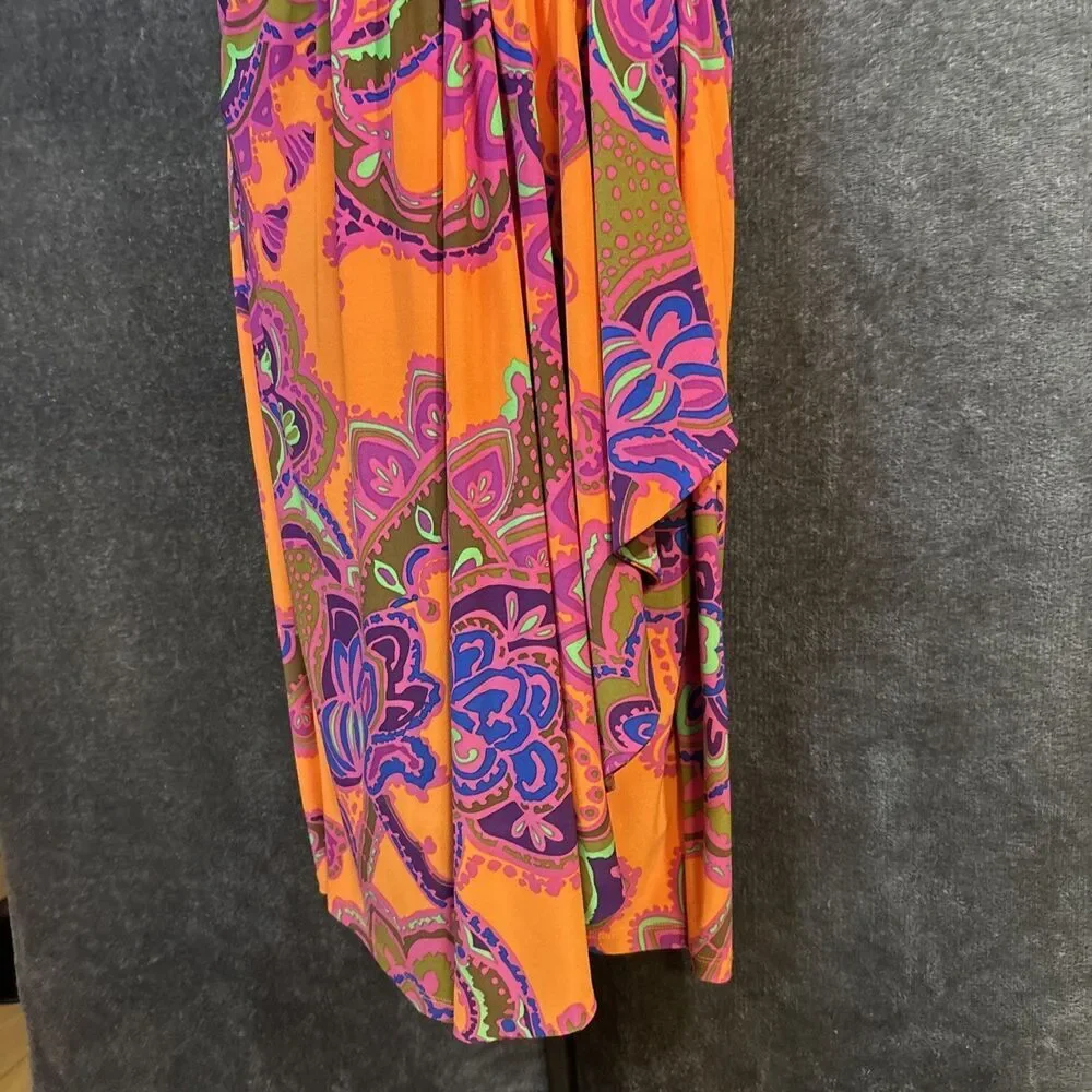 LAUREN RALPH LAUREN MULTICOLOR ABSTRACT PRINT DRESS SZ 6 NWT - Picture 15 of 15